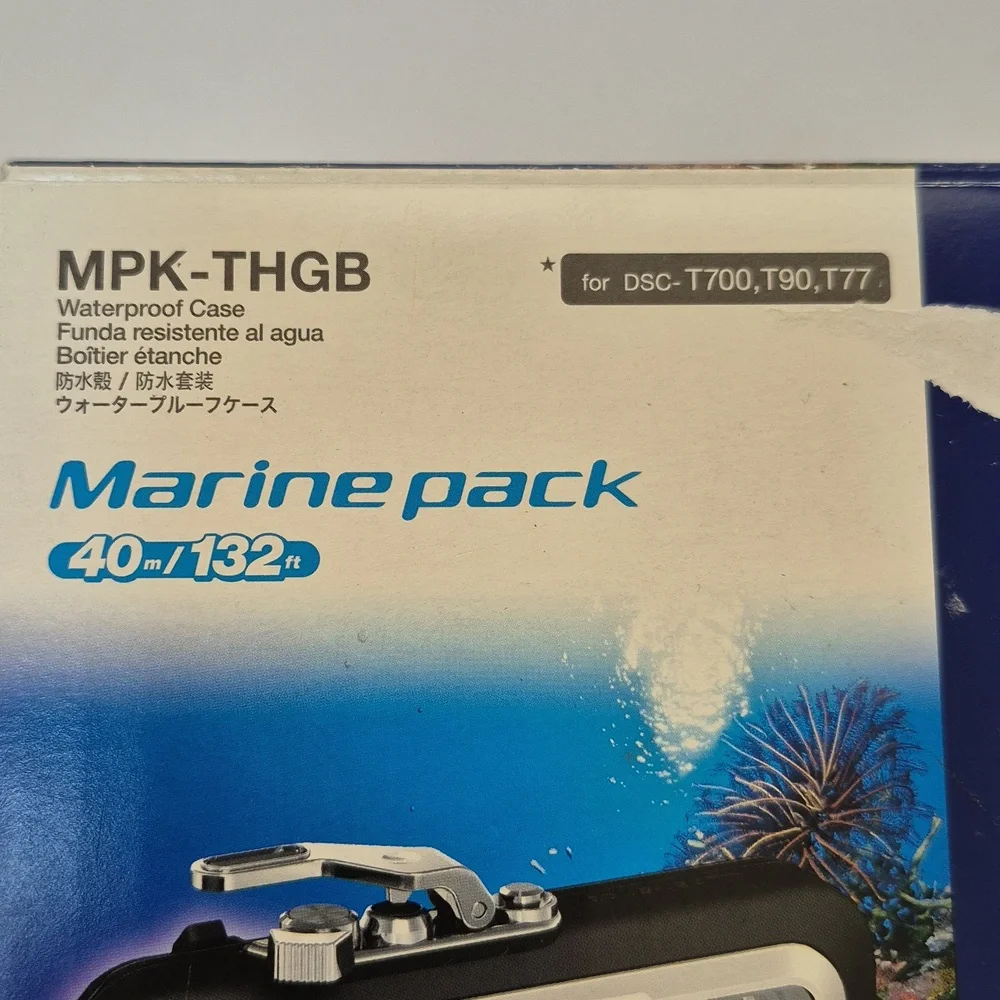 Sony Digital Camera Waterproof Cyber-shot Marine Pack MTK- THG T700 T90 T77 Y2k